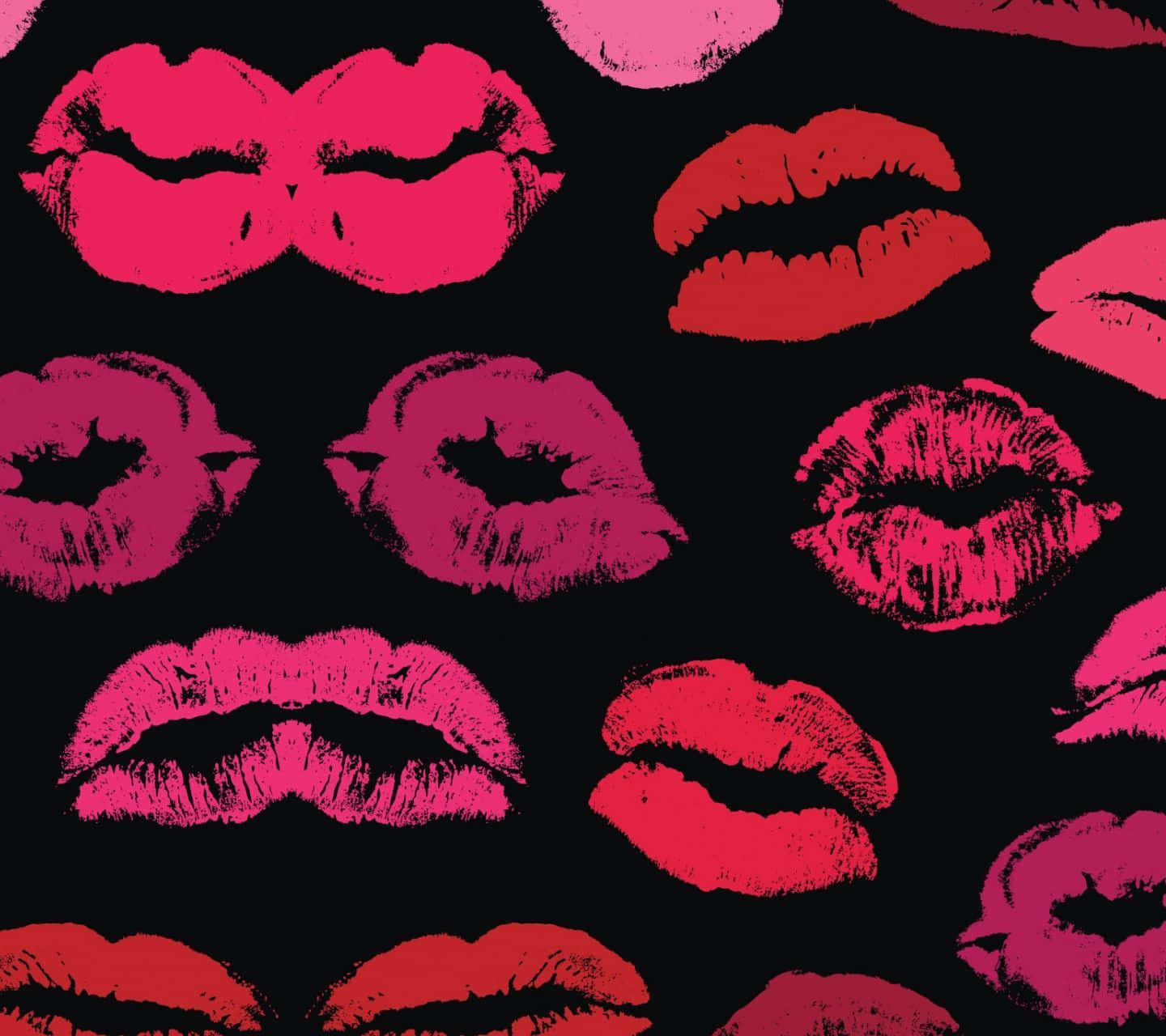 Pink Lips, vibrant pink, red lipstick, HD Desktop Wallpaper