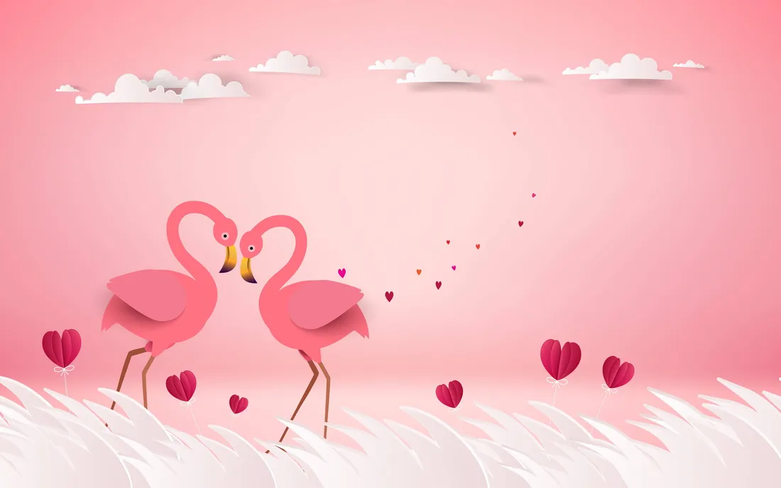 Pink Love Birds