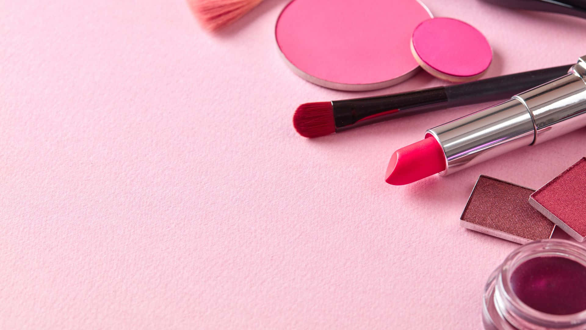 pink makeup, vibrant pink, red makeup, Full HD Desktop Wallpaper