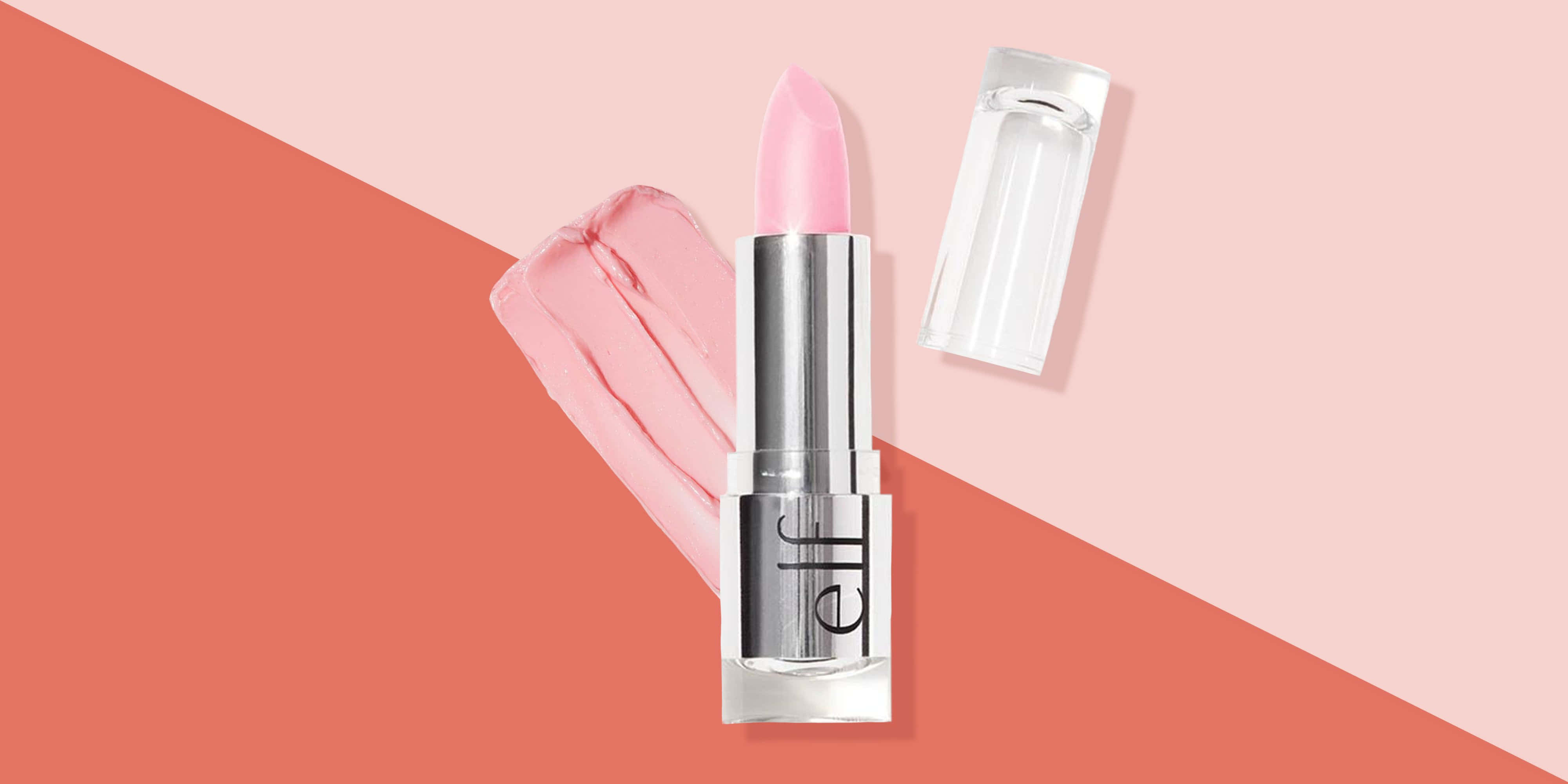 e.l.f. lipstick, soft pink, coral and blush geometric background, 4K Desktop Wallpaper