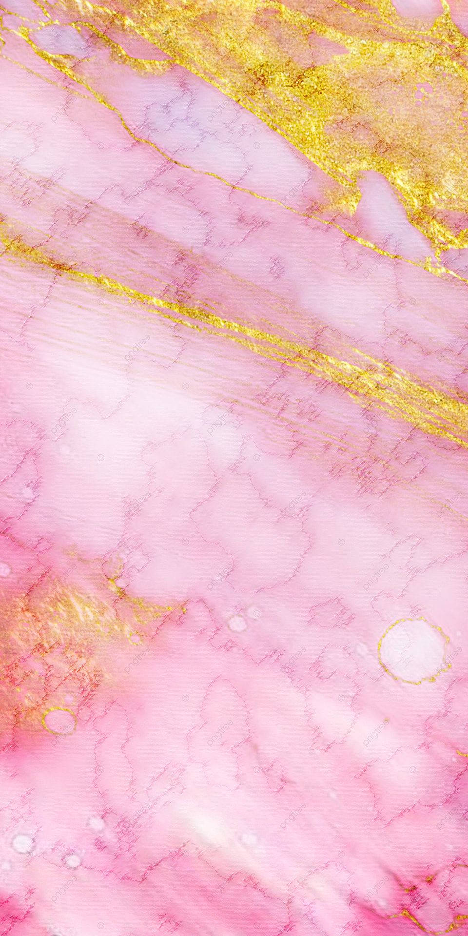 Pink Gold Marble, pink marble, golden veins, Full HD Phone Wallpaper