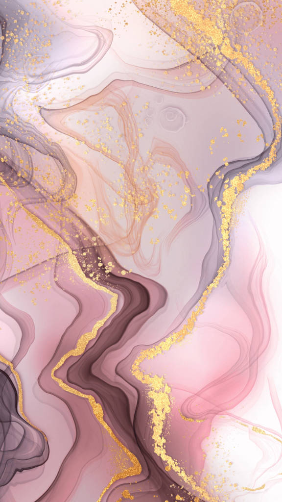 Pink Marble, gold, pink purple, SD Phone Wallpaper