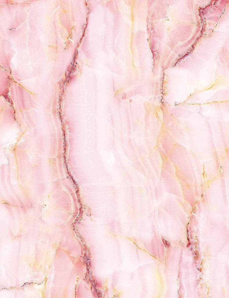 Pink Marble, soft pink, gold veins, SD Phone Wallpaper