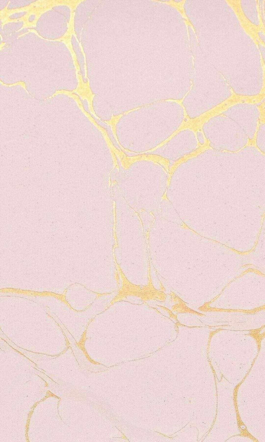 pink gold marble, soft pink, golden vein-like patterns, HD Phone Wallpaper
