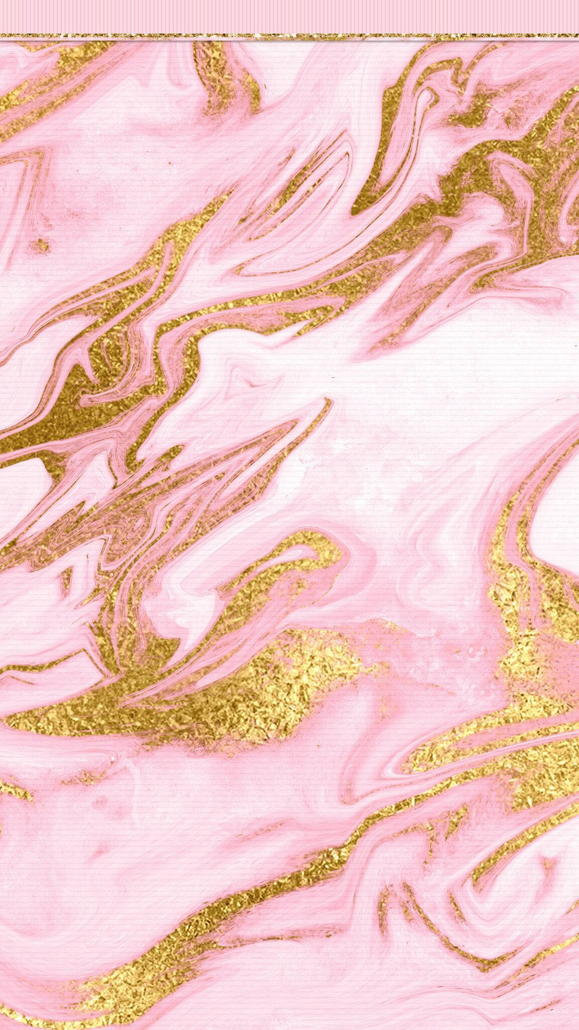 pink marble, gold, glittery texture, Full HD Phone Wallpaper