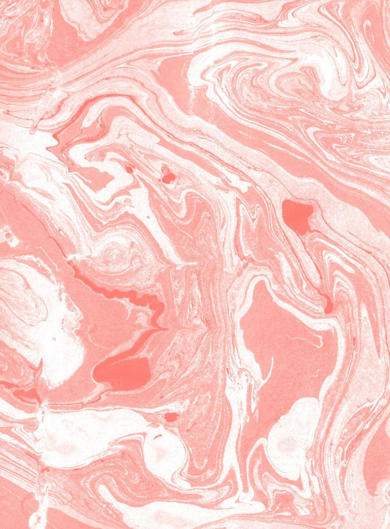 Pink Marble, white swirls, soft coral, HD Phone Wallpaper