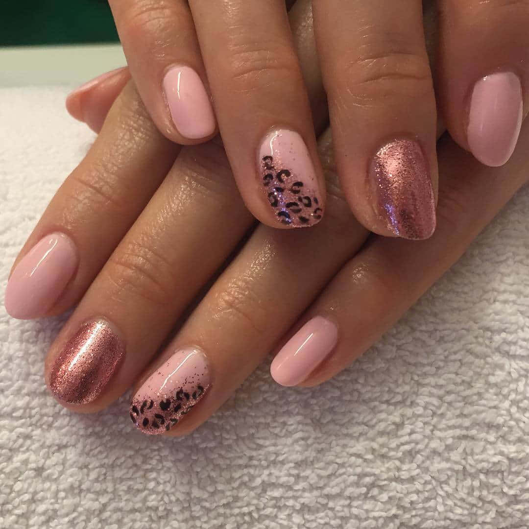 pink glitter, leopard print, white towel, SD Desktop Wallpaper