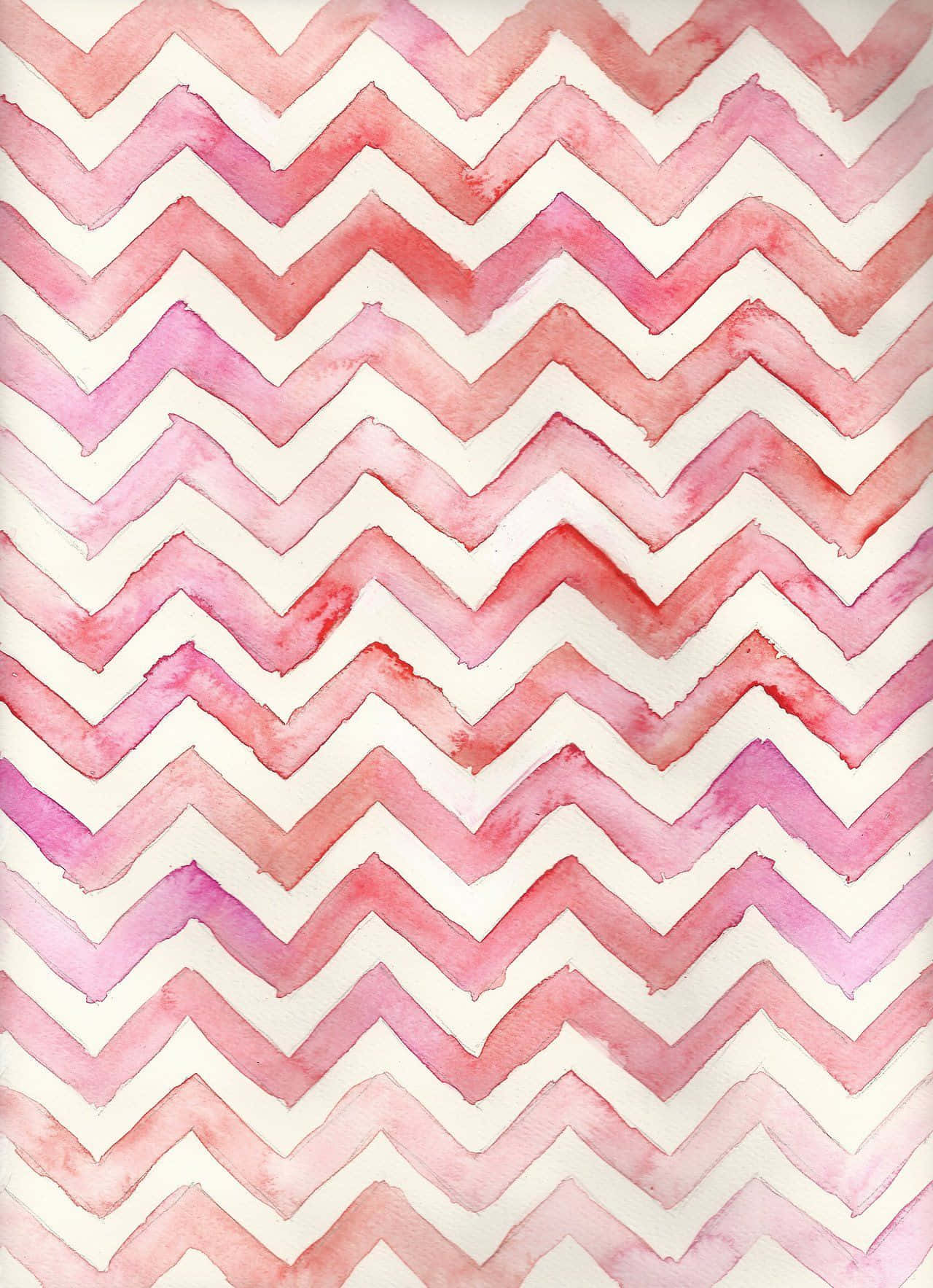 Pink Pattern, watercolor chevron pattern, soft pink hues, HD Phone Wallpaper