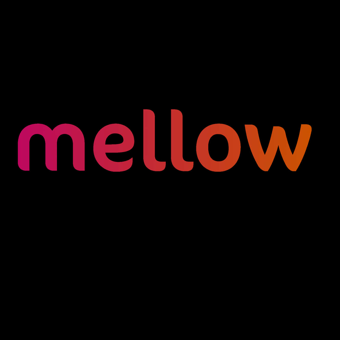 mellow, gradient pink to orange, solid black background, HD Desktop Wallpaper