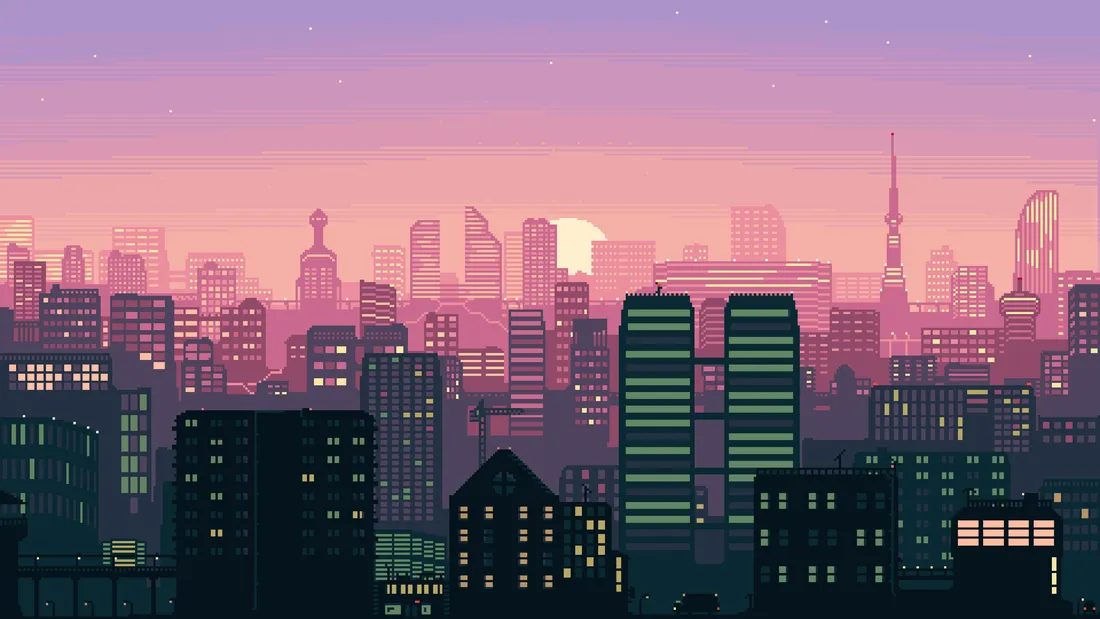 Pink Pixel Art