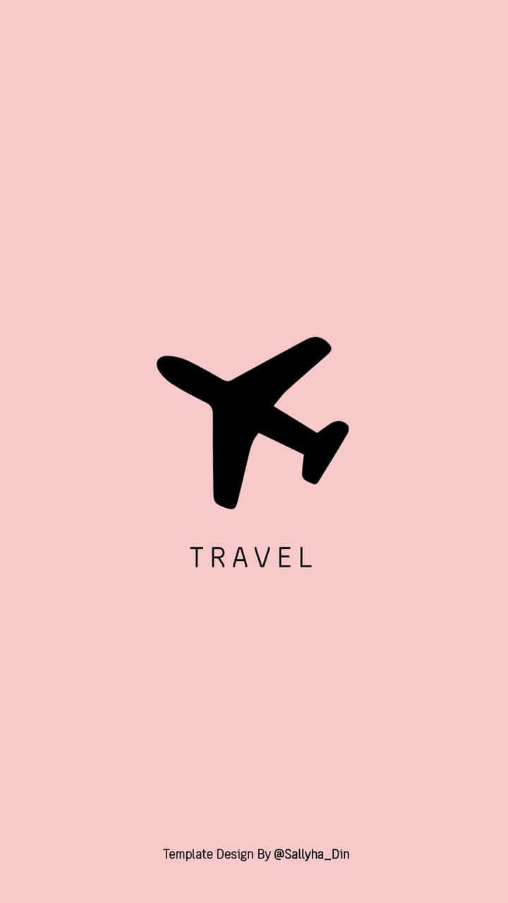 Pink Plane, Sunset, soft pink background, HD Phone Wallpaper