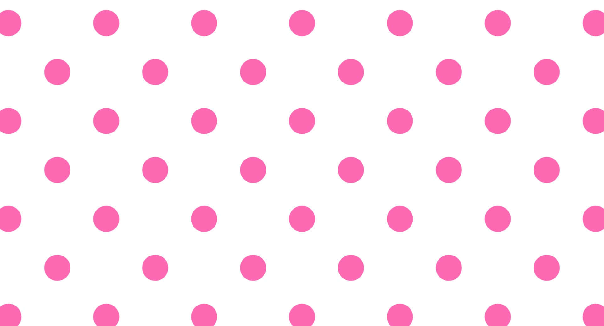 pink polka dot, white background, bright pink polka dots, Full HD Desktop Wallpaper