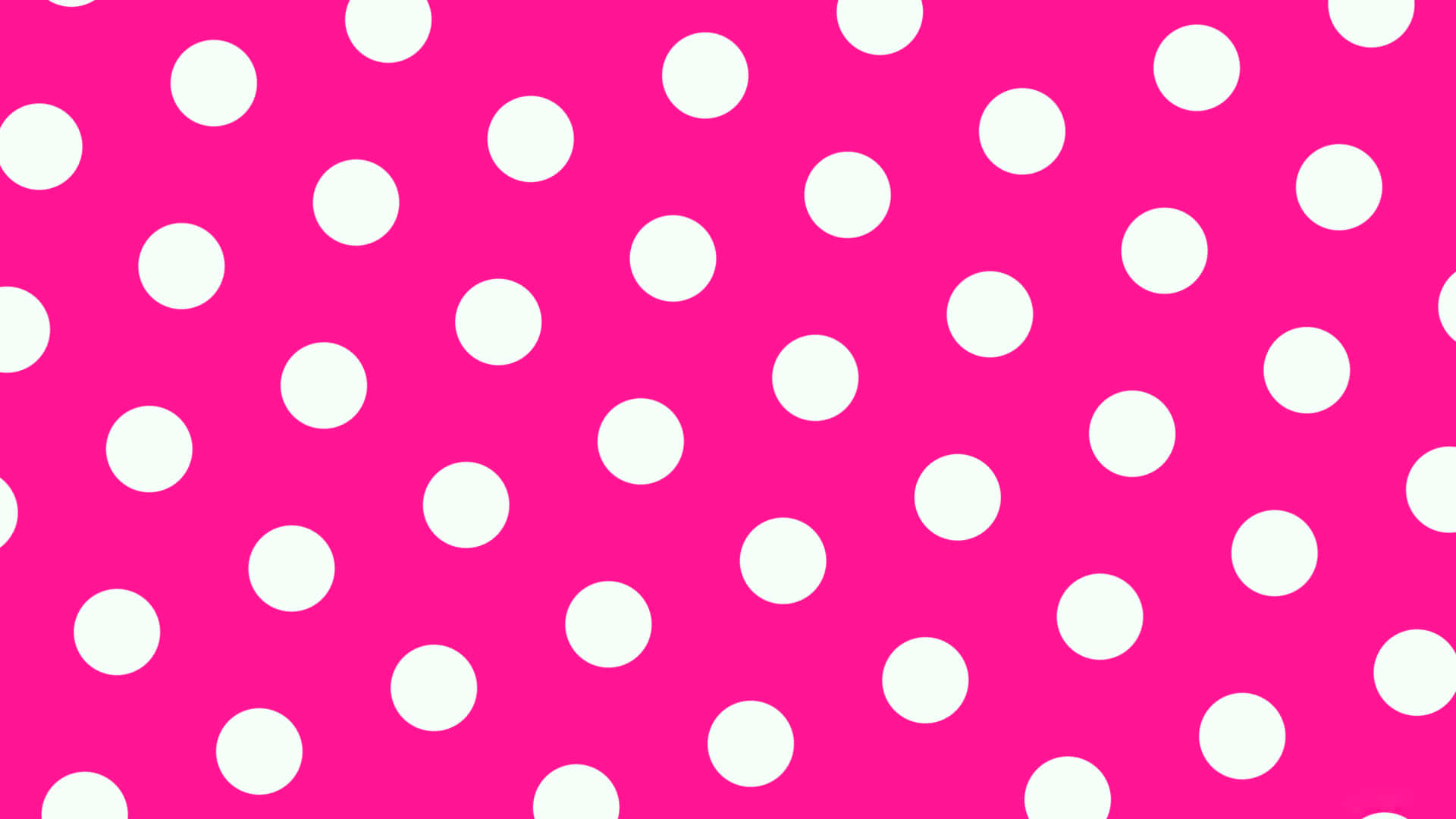 Pink Polka Dot, vibrant pink, white polka dots, Full HD Desktop Wallpaper