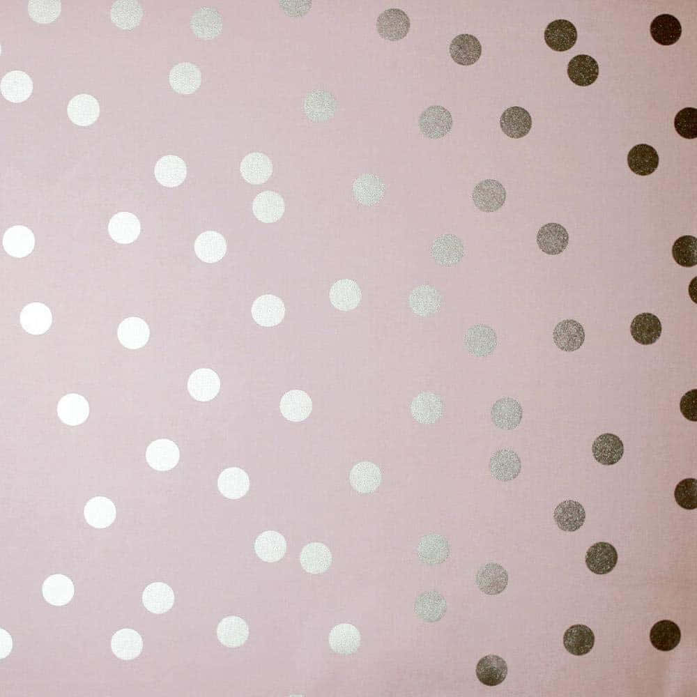 pink polka dot, soft pink, white silver and gold glitter polka dots, SD Desktop Wallpaper