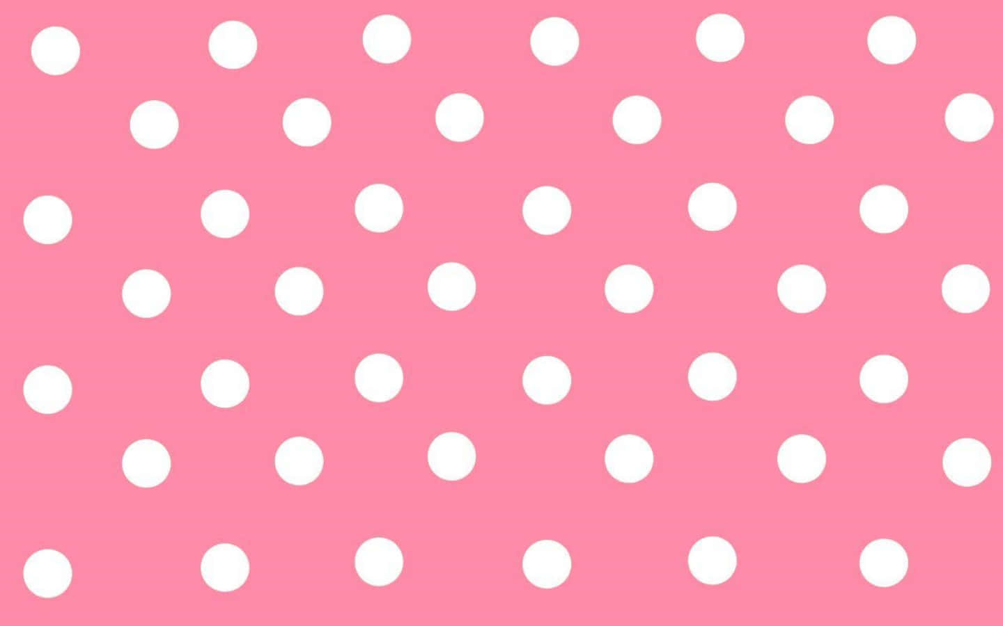 pink polka dot, white polka dots, cheerful pink background, HD Desktop Wallpaper