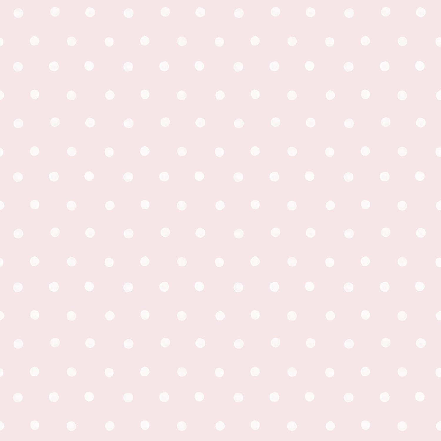 soft pink background, white polka dots, evenly spaced, HD Desktop Wallpaper