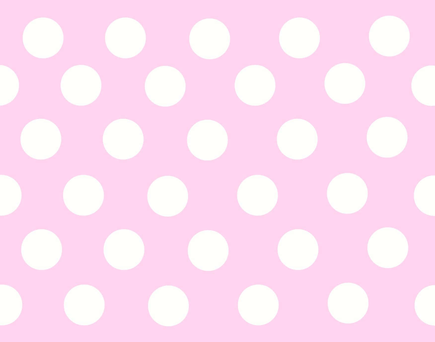 pink polka dot, white background, soft pink background, HD Desktop Wallpaper