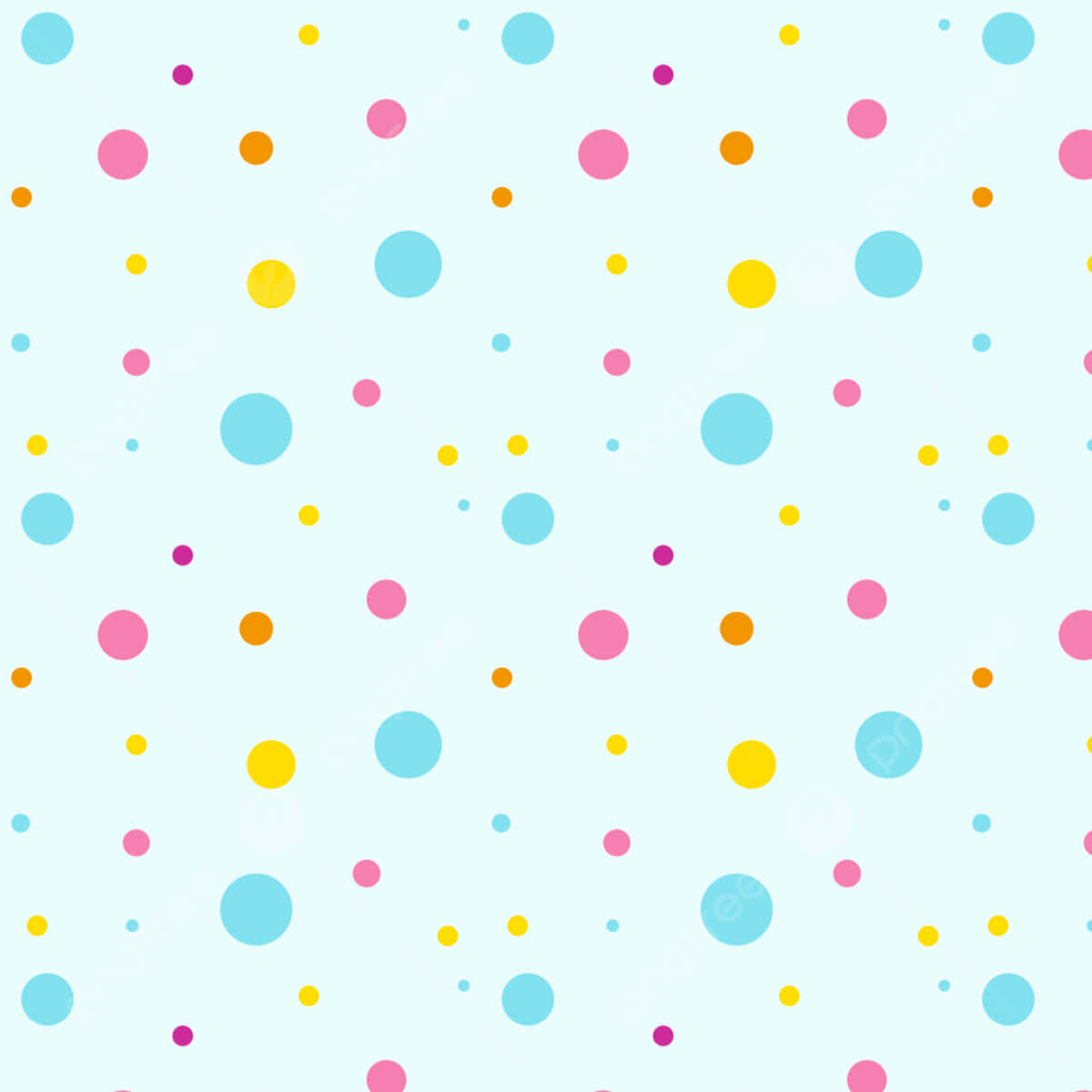 pink and white polka dot, pastel-colored circles, soft mint background, SD Desktop Wallpaper