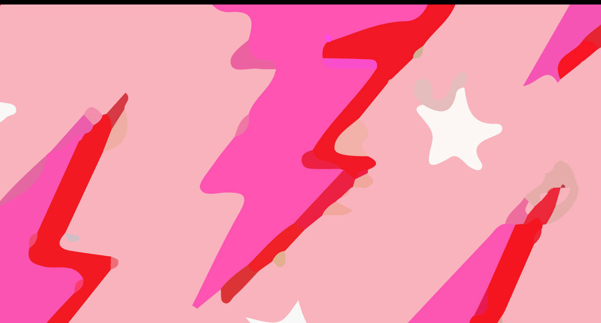 Pink Preppy, lightning bolts, vibrant pink, SD Desktop Wallpaper