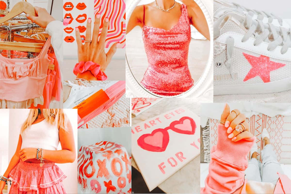 pink, sequined tops, sneakers, SD Desktop Wallpaper