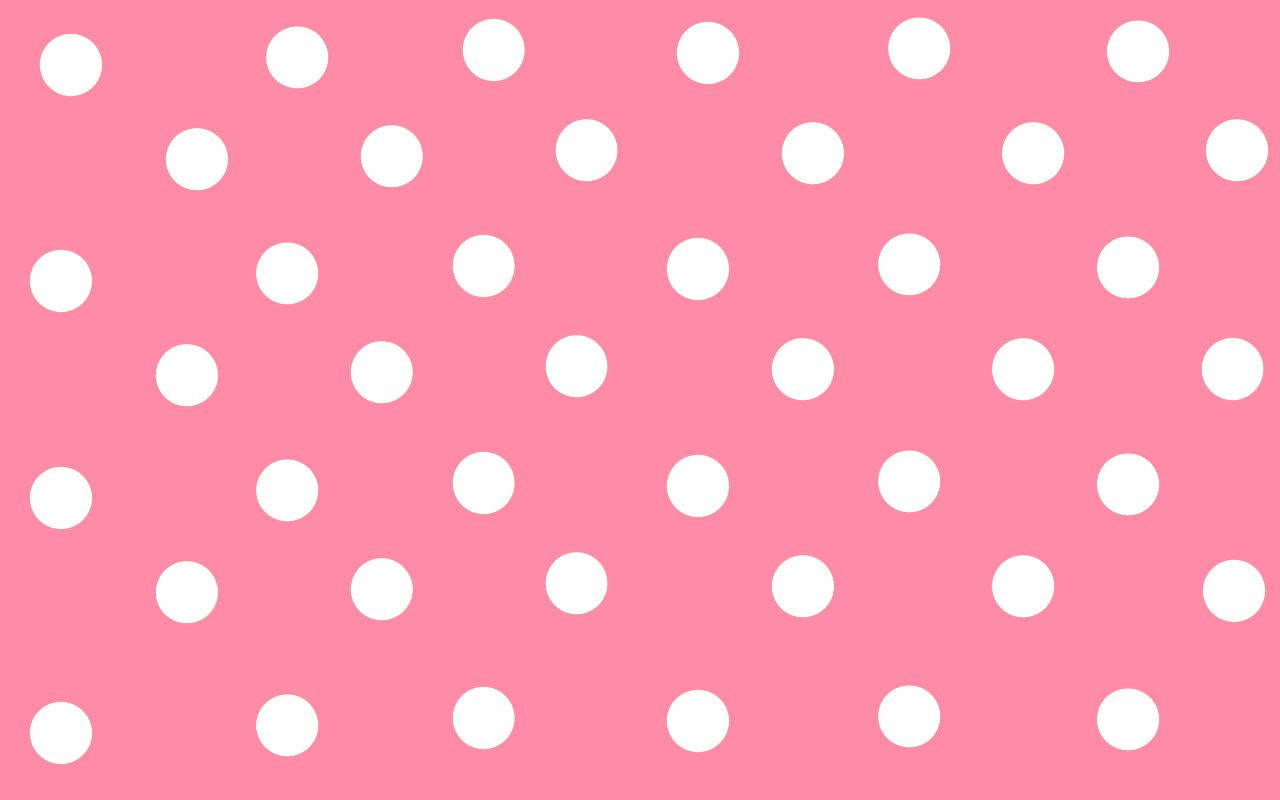 pink, white polka dots, cheerful pink background, HD Desktop Wallpaper