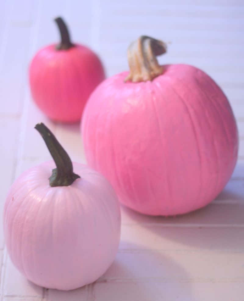 pink pumpkin, soft pink hues, white wooden surface, SD Phone Wallpaper