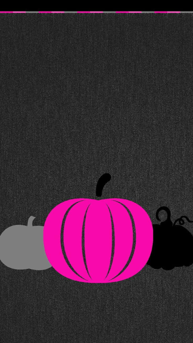 Pink Pumpkin, bold pink pumpkin silhouette, dark textured background, HD Phone Wallpaper