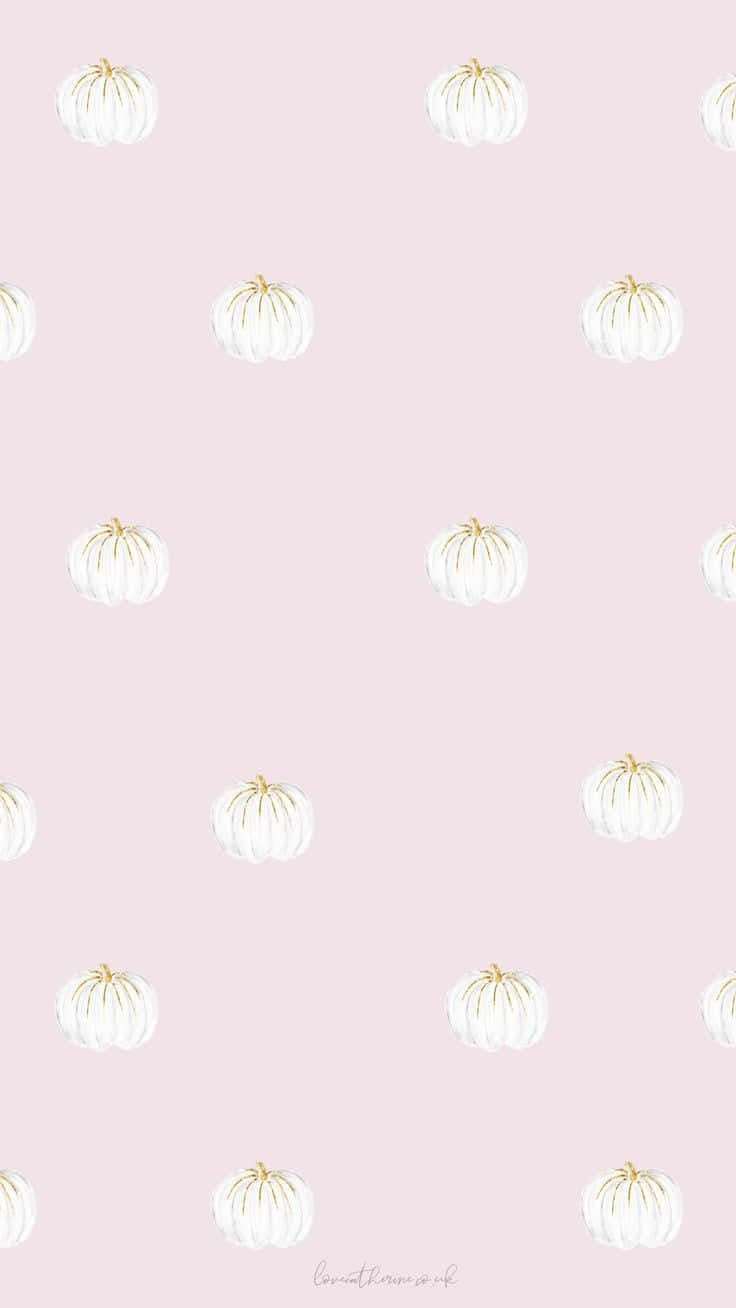pink pumpkin, white pumpkins, gold stems, HD Phone Wallpaper
