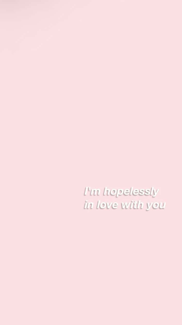 pink quote, soft pink background, white text, HD Phone Wallpaper
