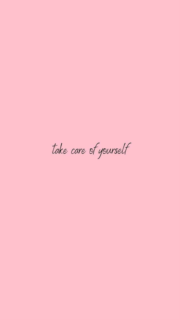 pink quote, soft pink background, elegant black cursive, HD Phone Wallpaper