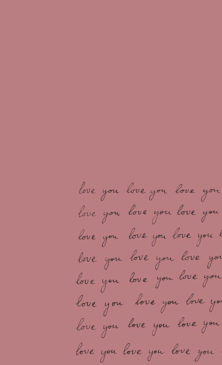 love you, cursive, black script, SD Phone Wallpaper