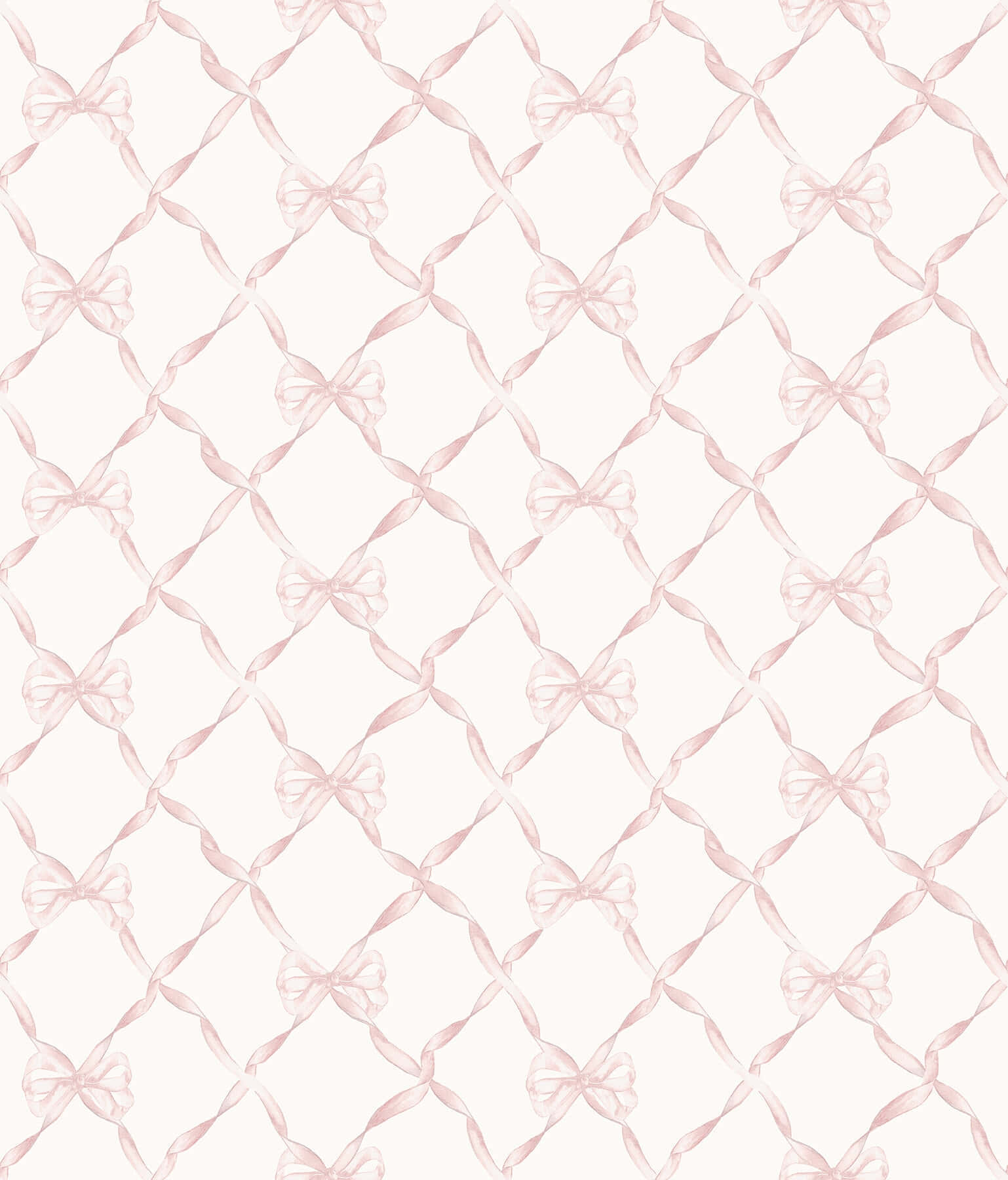pink bow pattern, diamond lattice, watercolor, HD Phone Wallpaper