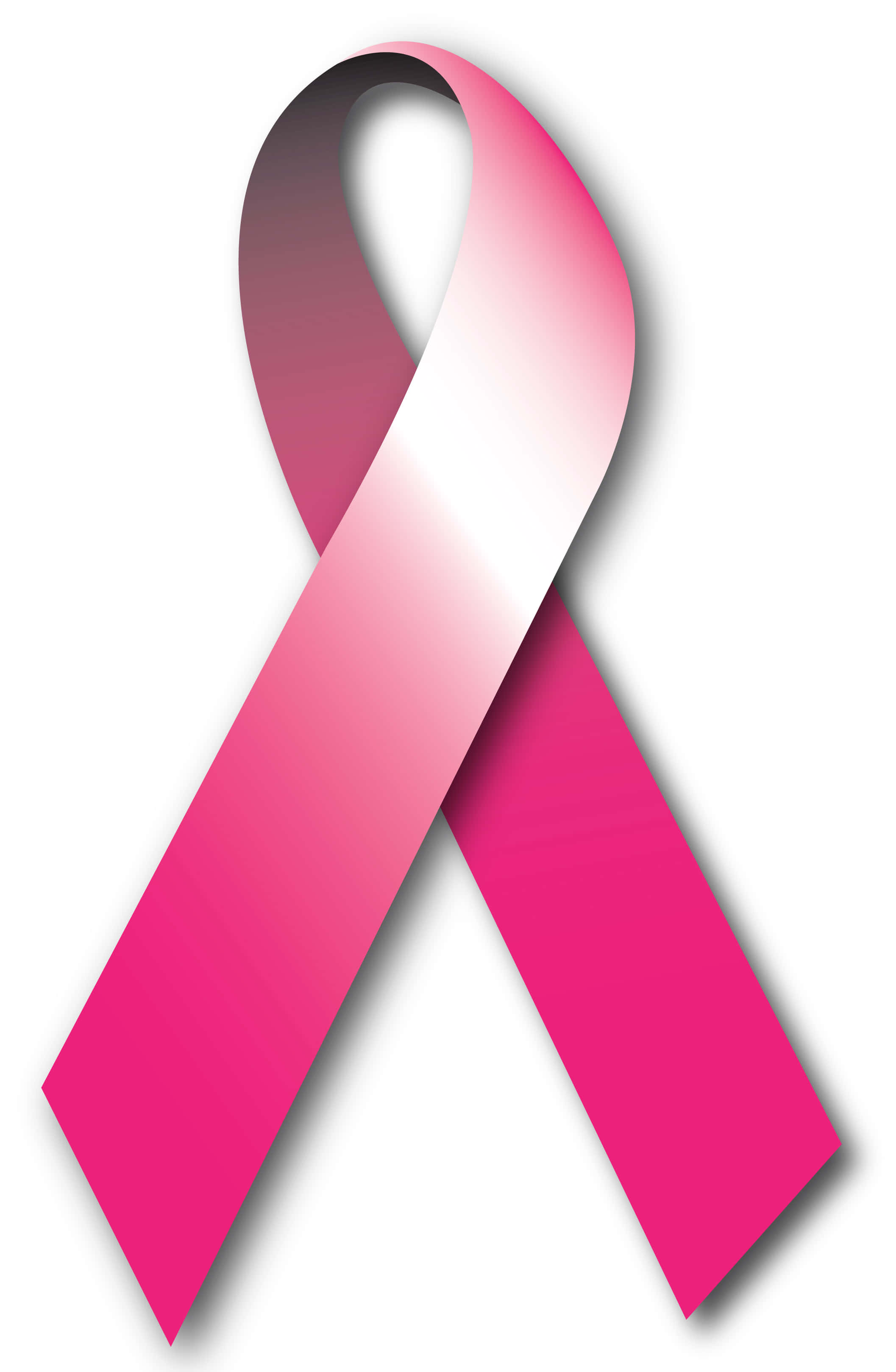Pink Ribbon, breast cancer awareness, vibrant pink ribbon, 2K Phone Wallpaper