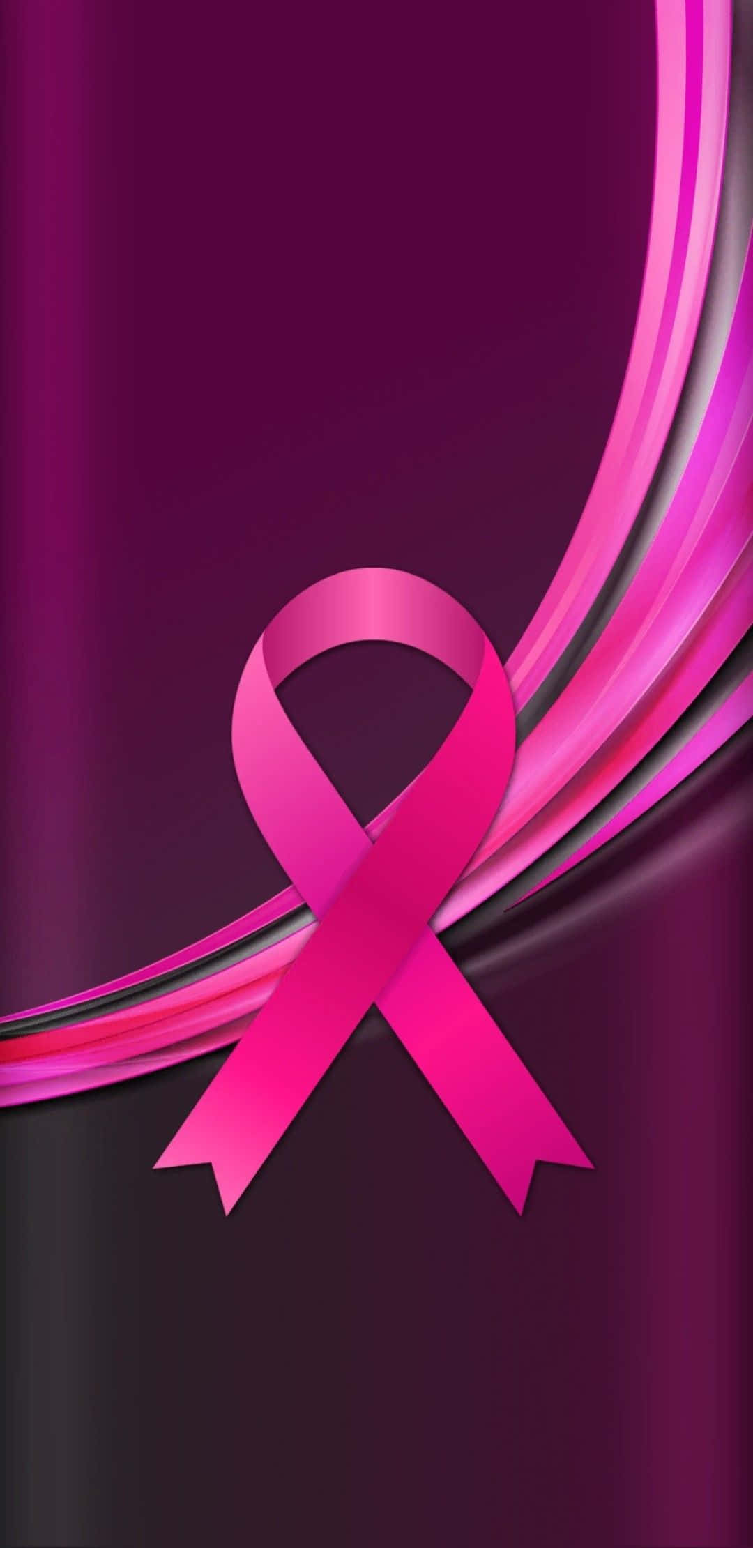 Pink Ribbon, vibrant pink ribbon, deep magenta, Full HD Phone Wallpaper