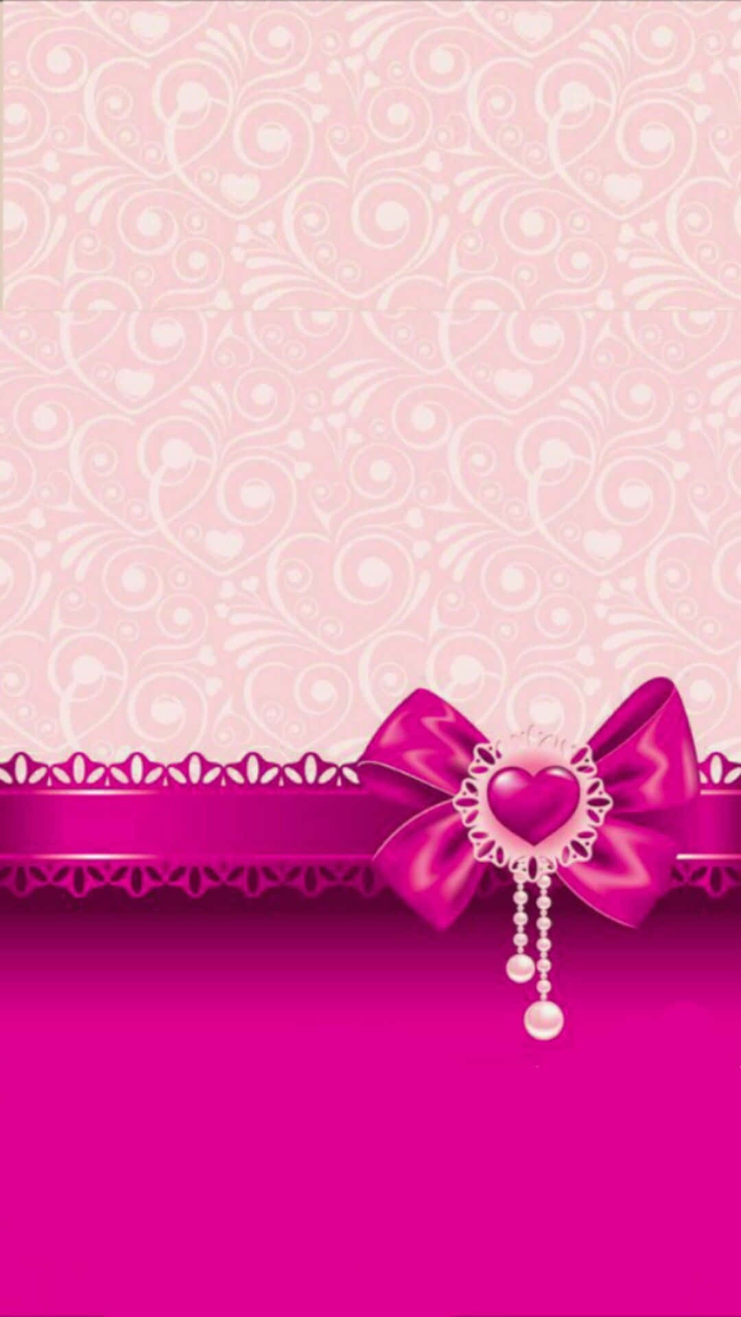 Pink Ribbon, vibrant pink, decorative bow, Full HD Phone Wallpaper