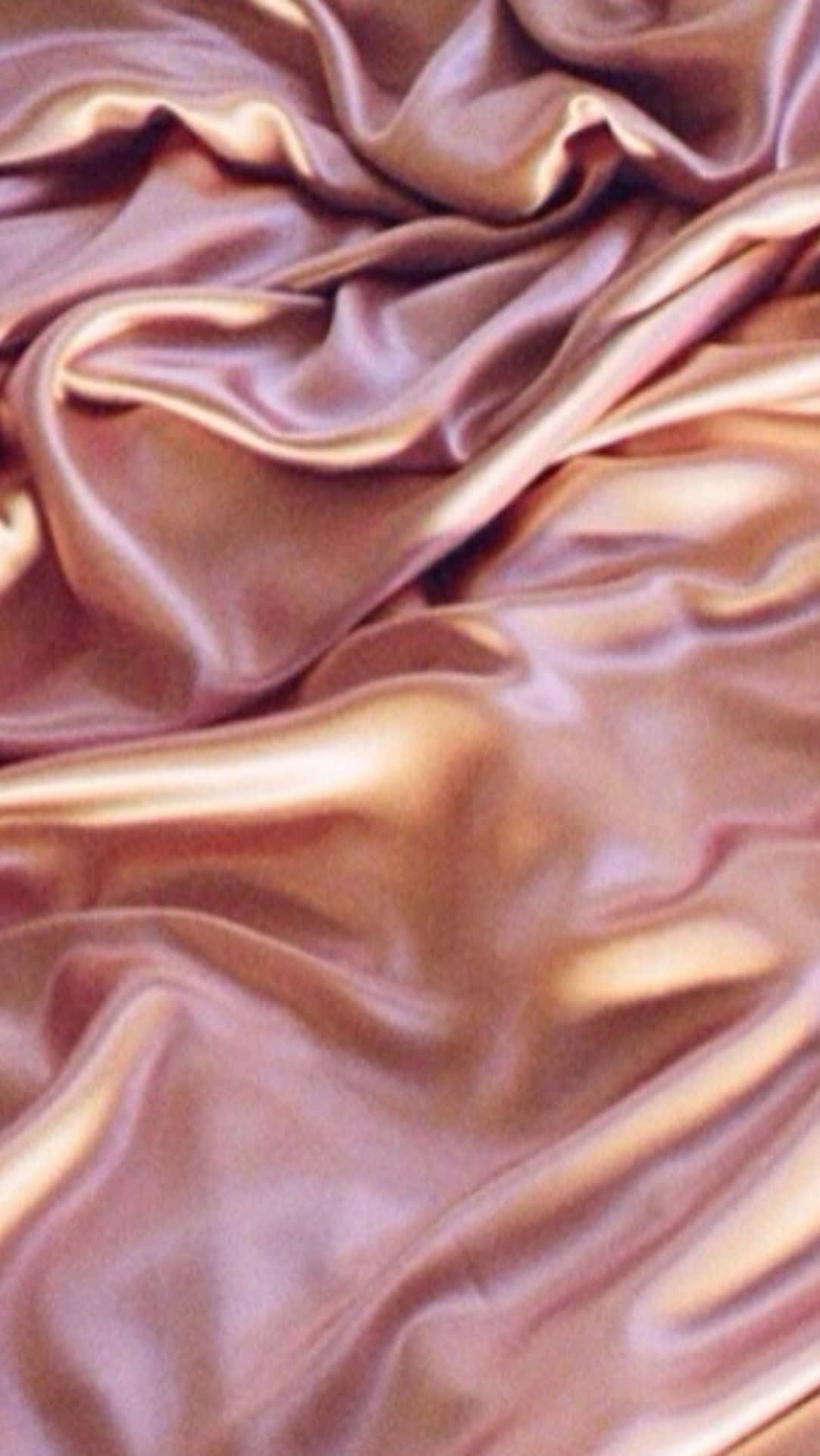 rose gold satin fabric, soft folds, shimmering highlights, Full HD Phone Wallpaper