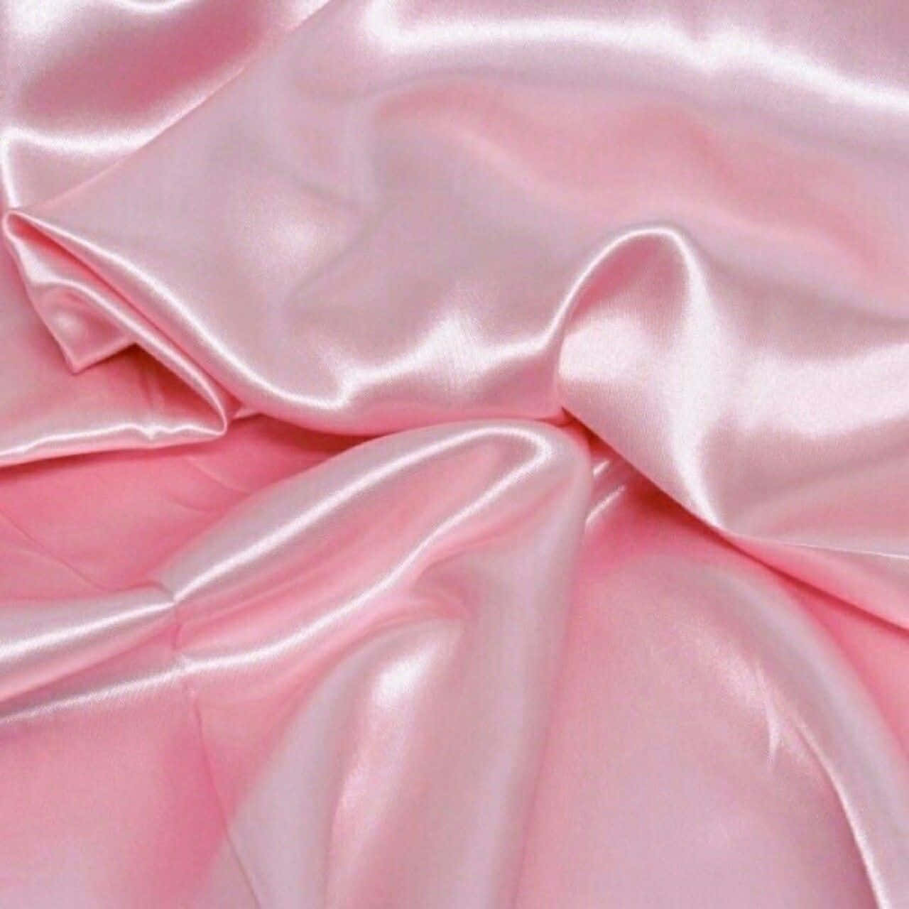 Pink Silk Aesthetic, soft pink satin fabric, gentle folds, HD Desktop Wallpaper