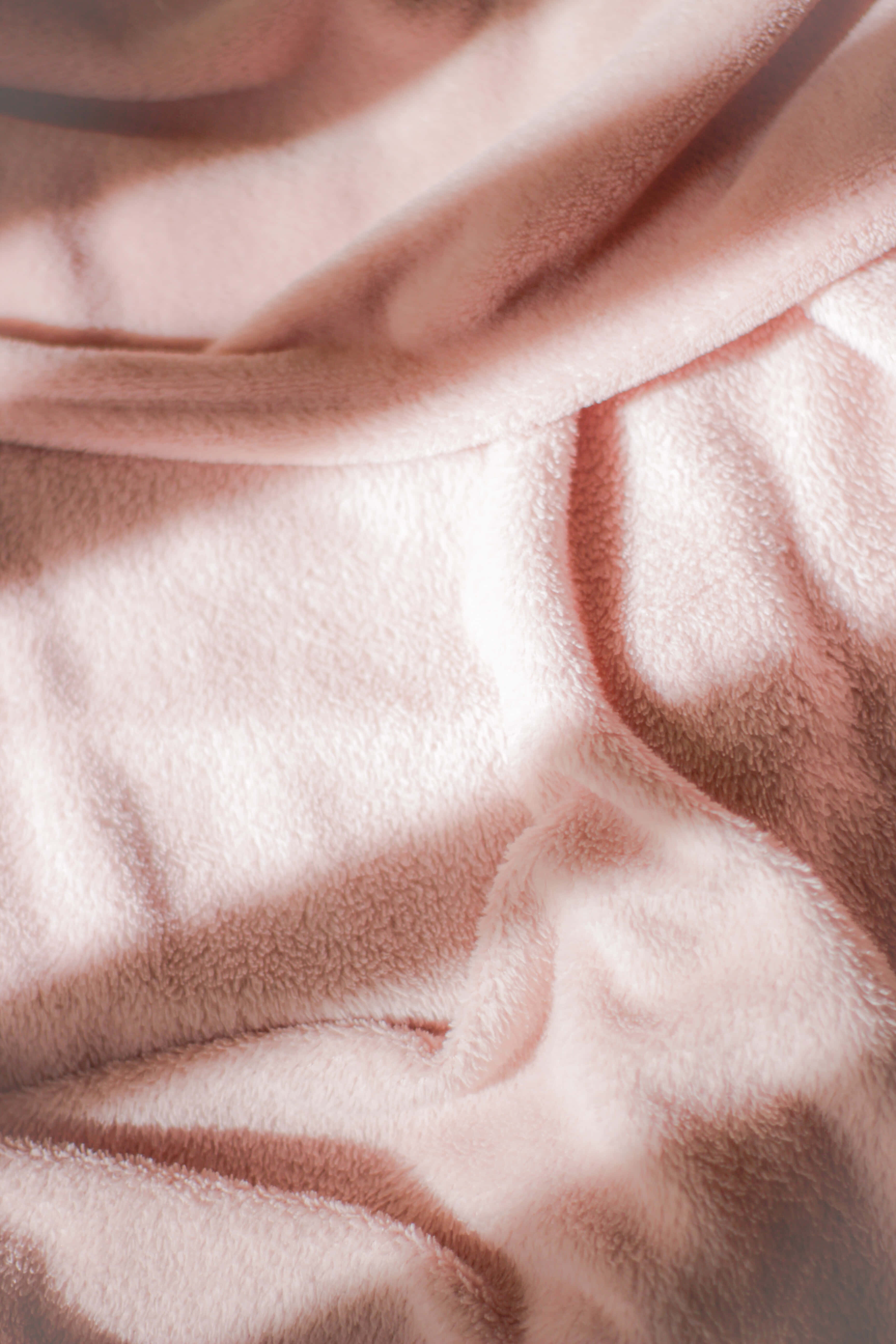 pink blanket, soft pink fleece fabric, gentle folds, 5K Phone Wallpaper