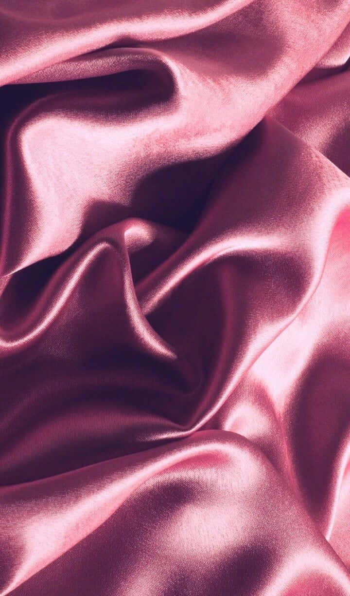 pink silk aesthetic, rich pink satin fabric, glossy folds, SD Phone Wallpaper