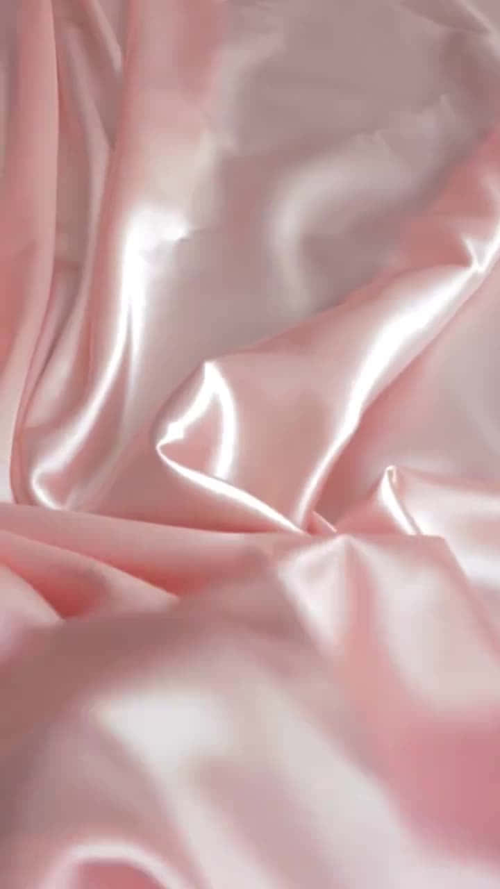 Pink Silk Aesthetic, soft pink satin fabric, gentle folds, HD Phone Wallpaper