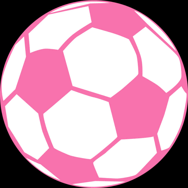 pink soccer ball, geometric panels, black background, SD Phone Wallpaper