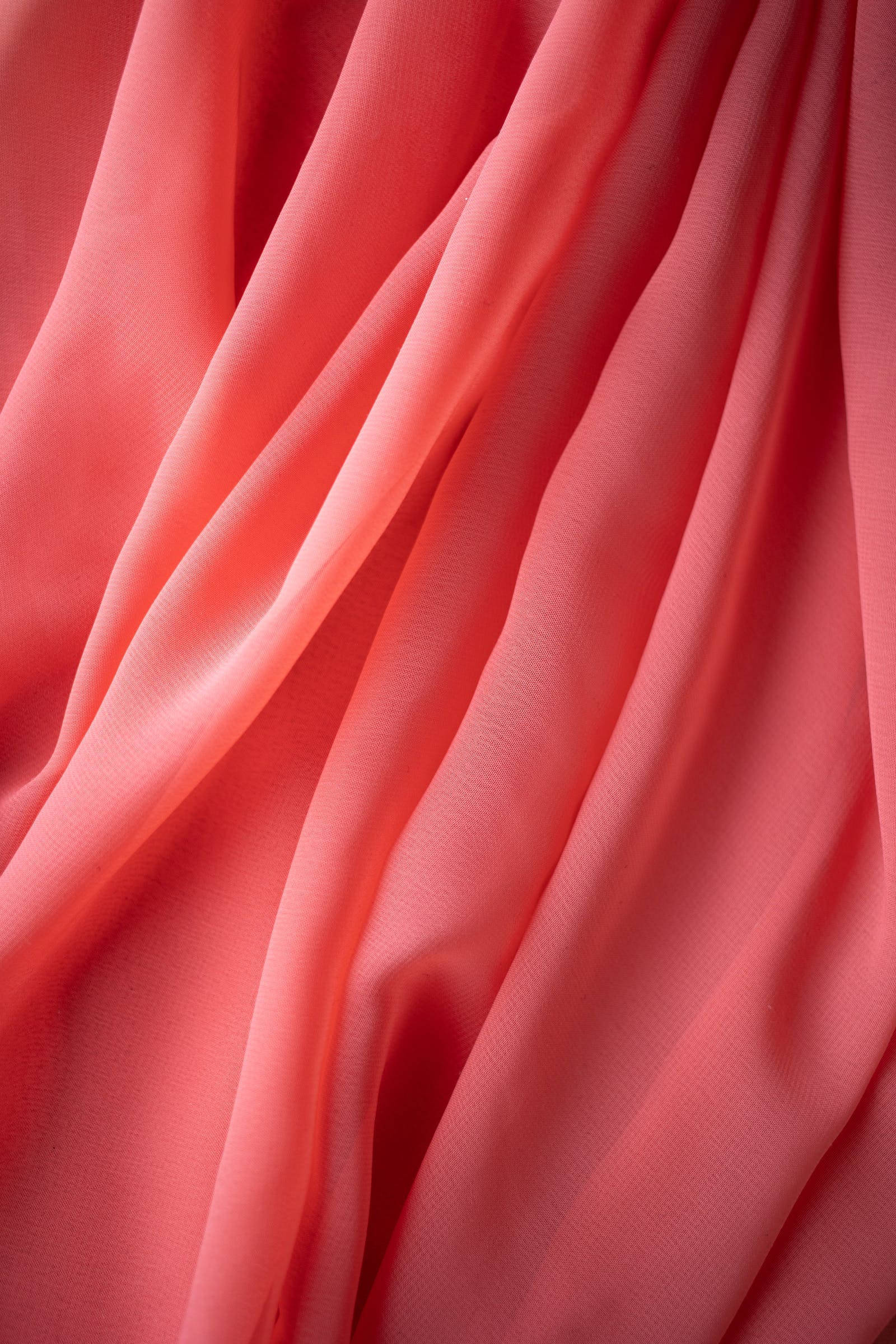 soft coral fabric, gentle curves, subtle shadows, Full HD Phone Wallpaper