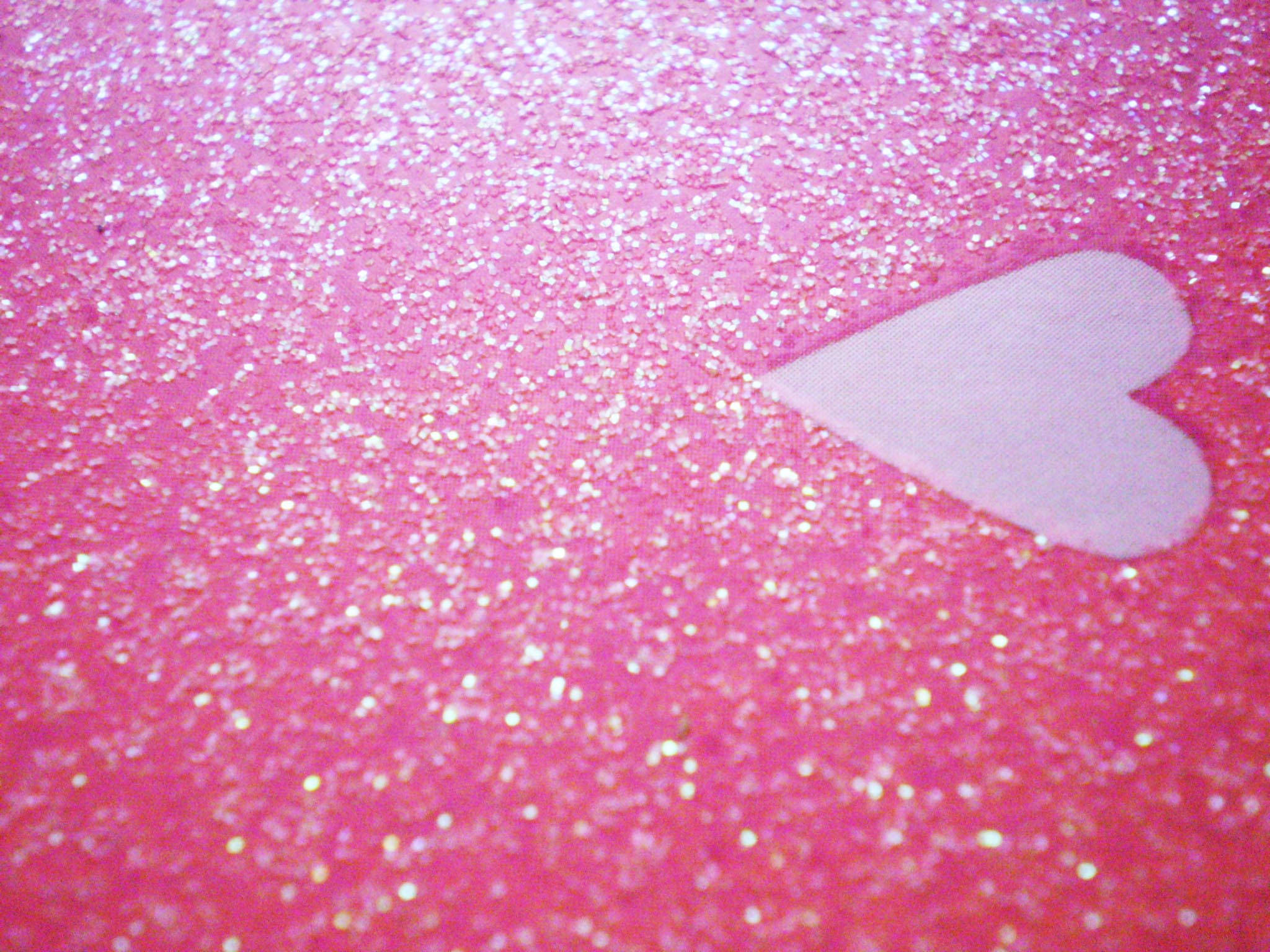 Pink Sparkle, heart, vibrant pink, Full HD Desktop Wallpaper