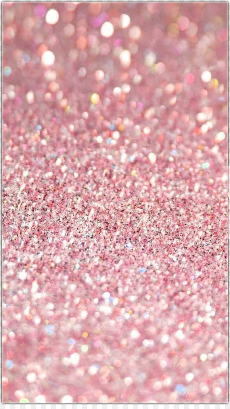 sparkling pink glitter, shimmering pink glitter, soft bokeh highlights, HD Phone Wallpaper