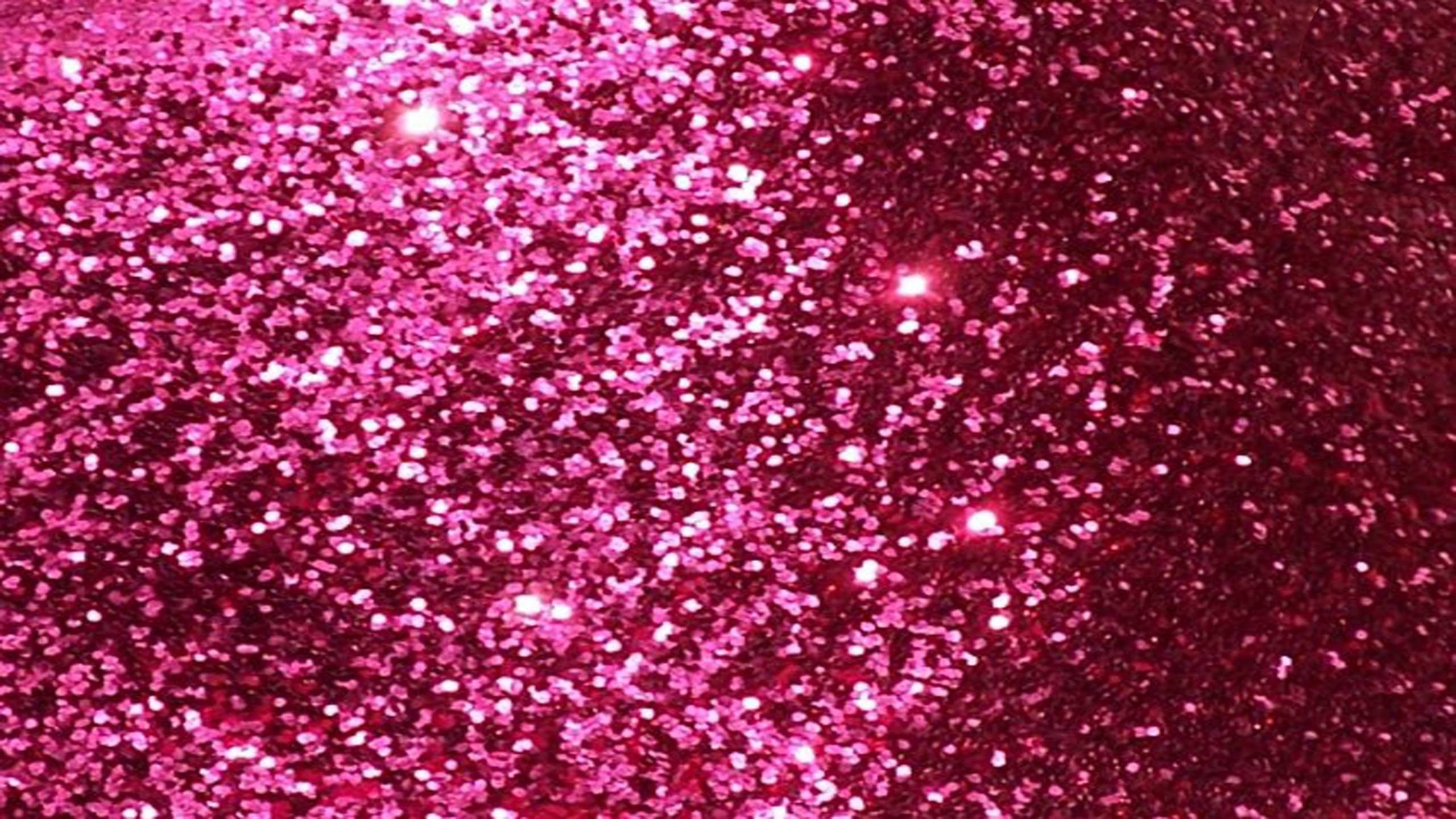 sparkly, pink glitter, vibrant pink, 2K Desktop Wallpaper
