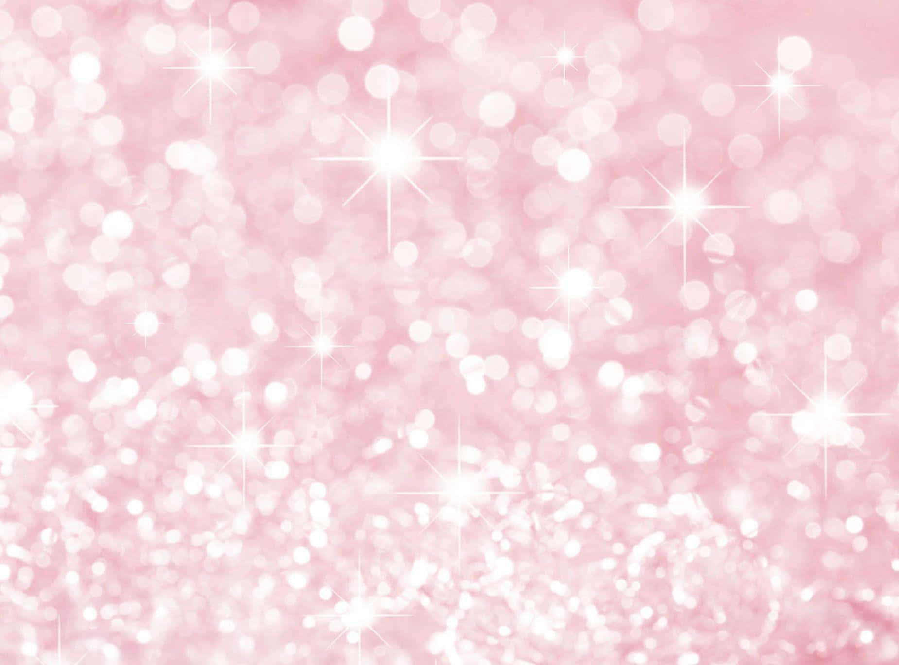 Pink Sparkles, soft pink background, white bokeh lights, HD Desktop Wallpaper