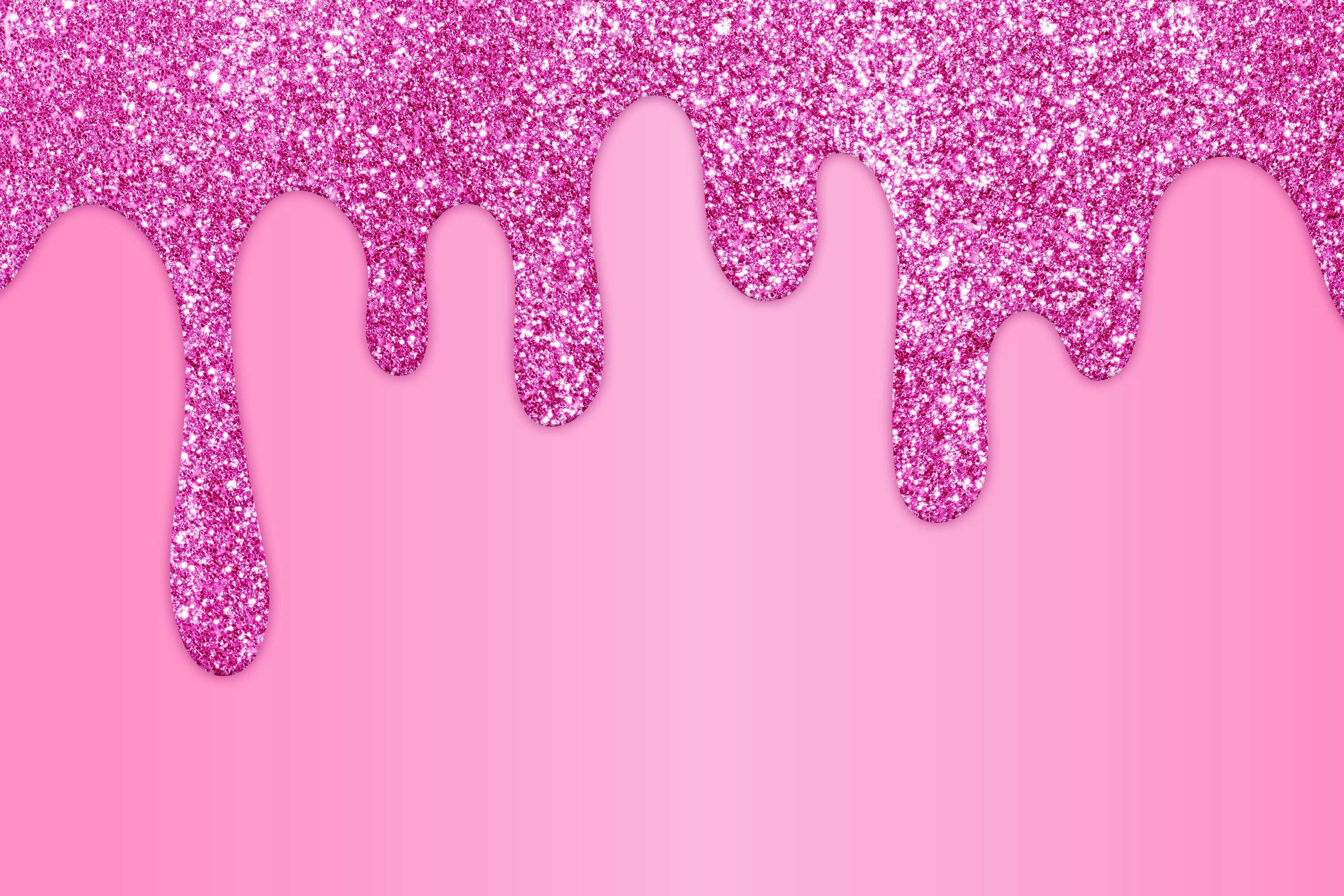 Pink Sparkles, vibrant pink glitter, soft gradient pink background, 2K Desktop Wallpaper