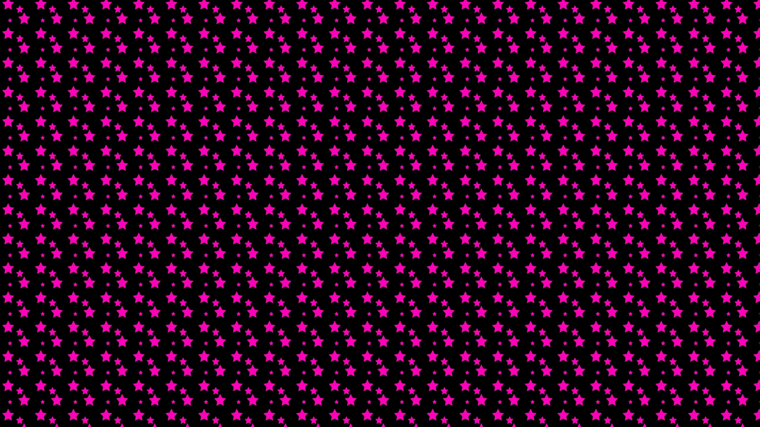 pink stars, black field, vibrant pink stars, 2K Desktop Wallpaper