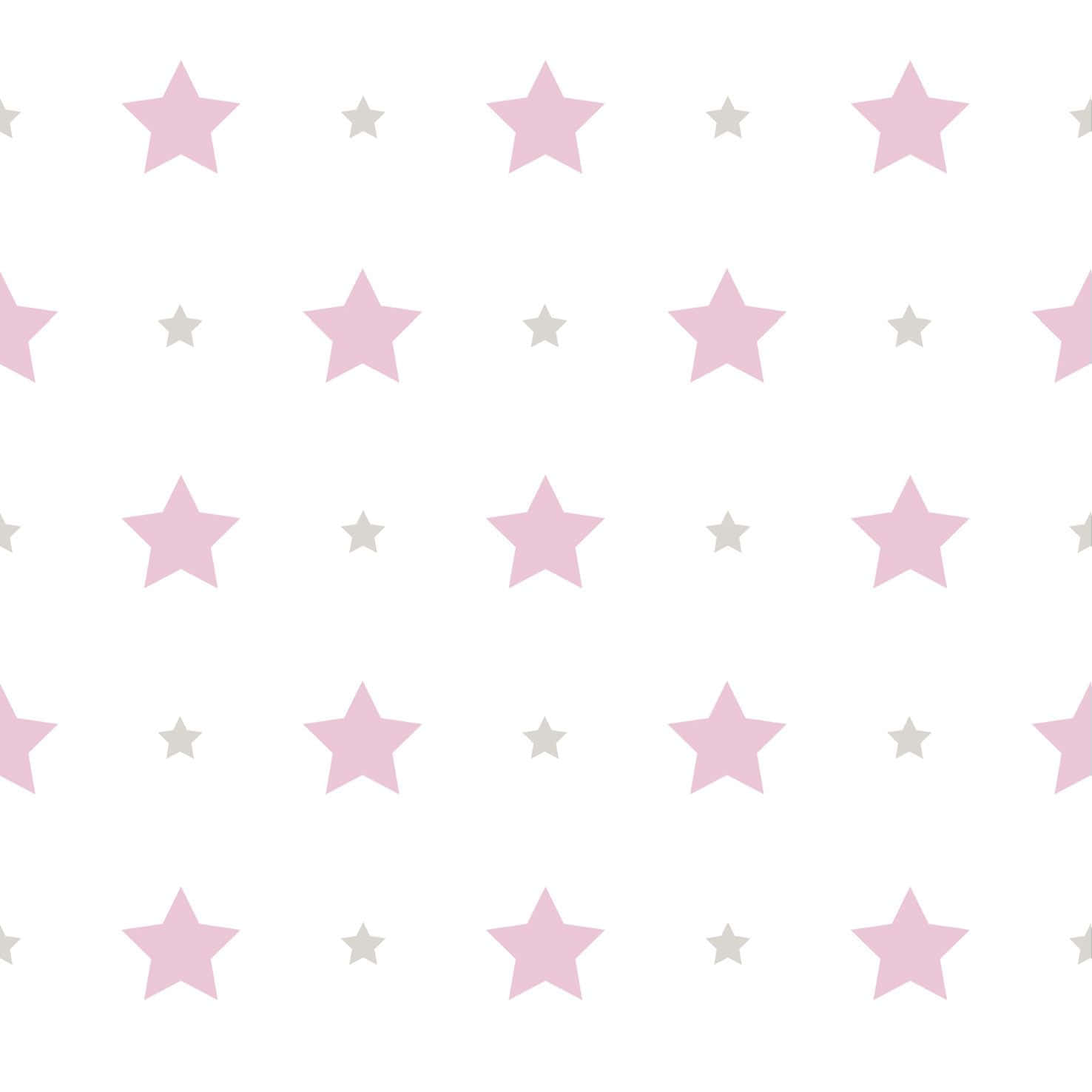 Pink Stars, gray stars, white background, HD Desktop Wallpaper