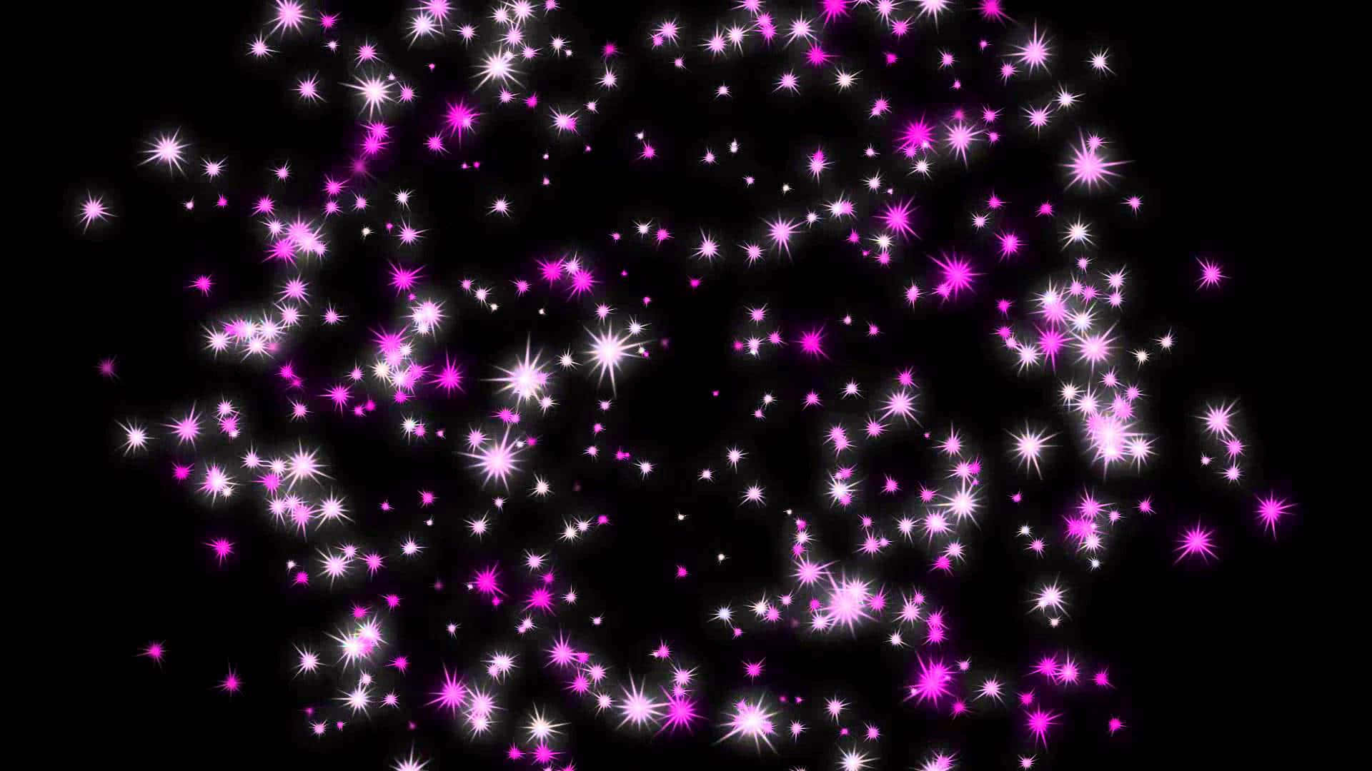 Pink Stars, vibrant purple, white starburst sparkles, Full HD Desktop Wallpaper